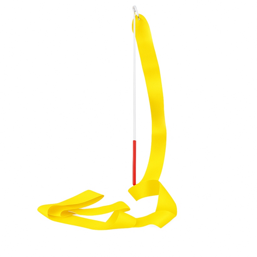 Cinta de Gimnasia Rítmica Oficial 6 Metros - amarilla