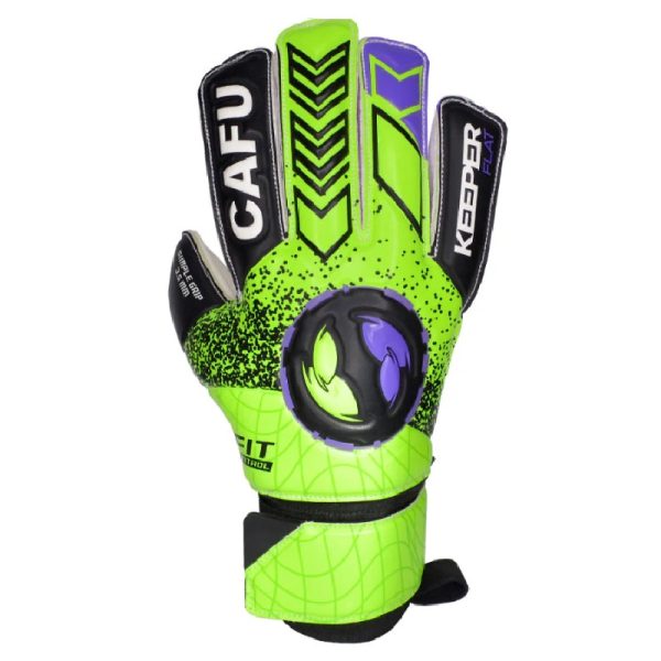 Guante de Arquero Cafu Keeper Flat Amarillo/Negro/Morado