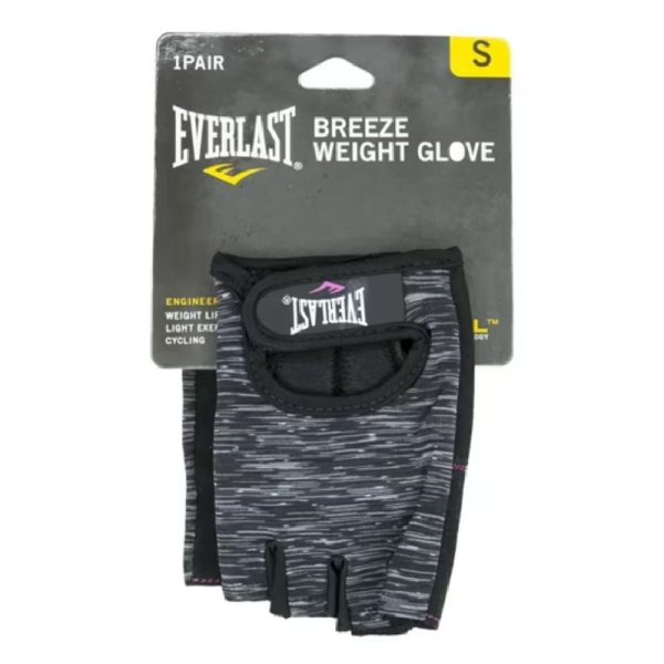 Guante de Pesas Everlast Breeze Negro/Gris Dama